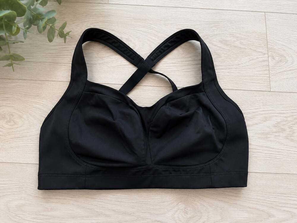 Lululemon Ta Ta Tamer Black High Support Sports Bra Sz 6